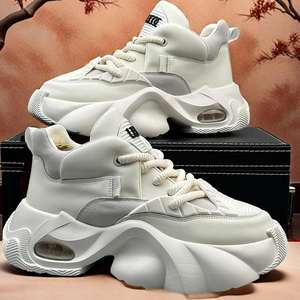 รองเท้าผ้าใบลำลองสไตล์ Dad Sneakers นุ่มสบาย เหมาะกับการเดิน พร้อมพื้นรองเท้าหนาแบบ Chunky Style - Product Image 4
