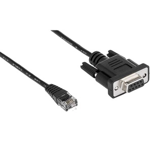 Câbles de console personnalisés RS232 DB9 vers RJ45 avec gaine en PVC et blindage tressé - Product Image 1