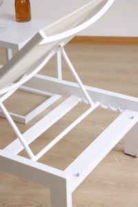 Muebles de restaurante marco de aluminio moderno barato muebles de resort tumbonas de <span class=keywords><strong>playa</strong></span> piscina tumbonas Tumbona - Product Image 4