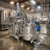 Industriële hydraulische persmachine voor de ontwatering van wijnresten, fruit, groenten, augurken, vaste-vloeistofscheiding, automatische apparatuur