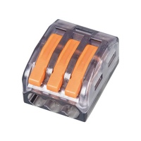 Connecteur de Jonction de Câbles à Levier PCT 250V 32A, 2 Entrées 6 Sorties, en Cuivre PC, pour Raccordement Électrique de Bâtiment - Fourniture Directe Usine