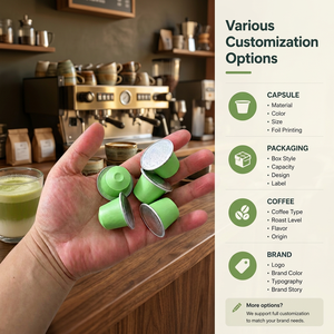 Assorted Flavors Matcha Capsules Japanese Style Vanilla Coconut Strawberry Green <b>Tea</b> Pods For Modern Home Coffee Machines - Product Image 1