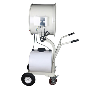 Ventilador Industrial Centrífugo de Niebla de 24 Pulgadas con Aspas de Aleación de Aluminio, Eléctrico y Manual para Control de Polvo y Refrigeración - Product Image 4