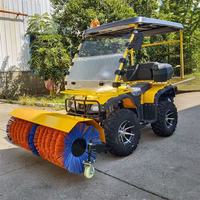 Déneigeuse à 4 roues, moteur à essence, déneigeuse ATV, machine de nettoyage de la neige Longxin pour le déneigement des routes