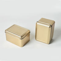 Boîte en aluminium rectangulaire écologique personnalisable pour le rangement de cosmétiques (cils, fards à paupières, baumes à lèvres et parfums solides)