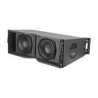 LA208 Dual 8 inci Passive Line Array Speaker Box Sistem Suara Pesta untuk Sistem Suara Disko Pertunjukan Luar Ruangan