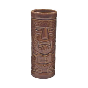 Taza <span class=keywords><strong>Tiki</strong></span>, tazas de leche de gres modernas, regalos de cerámica rústica hecha a mano, Estilo Hawaiano, tamaño y forma creativos que se pueden personalizar - Product Image 3