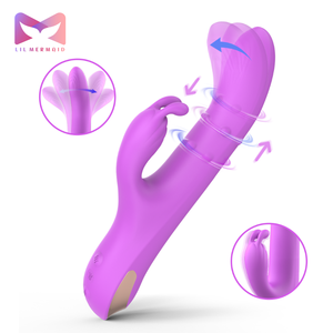 LIL Mermaid 高级迷你 USB 振动器 G 点防水 IPX7 3 档速度 9 种频率 润滑凯格尔球假阳具礼盒装 - Product Image 1