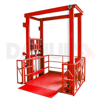 Ascenseur de fret industriel hydraulique, hauteur 3m-8m, avec garde-corps fermé, colonne personnalisée, élévateur de marchandises pour la fabrication