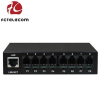 Multiplexeur vocal 8 canaux Fxs/Fxo sur fibre optique + FE PCM