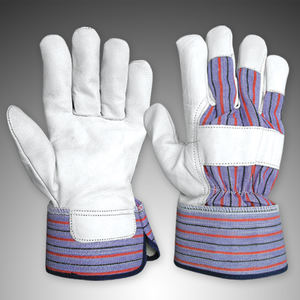 Guantes de soldadura de cuero, resistentes al calor, forrado para trabajo industrial regular y pesado, resistentes al corte - Product Image 6