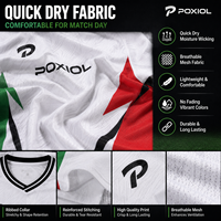 Maillots de football personnalisés style 2025/26 – Impression nom et numéro sur mesure – Kits de football respirants en polyester 160g pour clubs et supporters