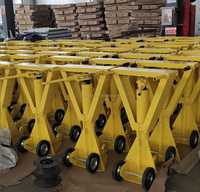 Cric hydraulique professionnel de 47 pouces, 100 000 livres, stabilisateur de remorque, équipement de levage de conteneurs pour la manutention