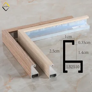 厂家批发定制金属相框柚木白橡木铝海报架模压铝相框
