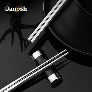 Sanosh thanh lịch cao cấp 304 thép không gỉ đũa chống trượt thiết kế chất lượng cao và bền cho nhà hàng khách sạn sử dụng - Product Image 3