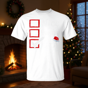 6 7 Meme T-shirt natalizia Tri-Blend bianca con design natalizio - Product Image 3