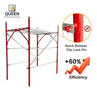 Échafaudage en acier haute ténacité de type italien LINYIQUEEN avec une capacité de charge de 500 kg et une hauteur de 2,0 m pour la construction de façades