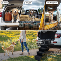 Großhandel Hunderampe für SUV Verstellbare Faltbare Haustierstufen für Auto Pickup Truck Wohnmobil und Ältere Hunde