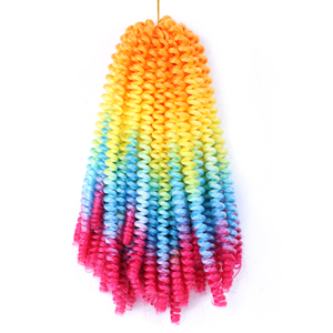 Printemps Afro Twist Tresses Crochet Cheveux Crochet Tressage Extension De Cheveux Attachement Crée Distressed Locs Bomb Passion Twist - Product Image 5