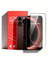 Protection d'écran en verre trempé transparent anti-rayures 9H en aluminium de haute qualité, vente en gros OEM pour iPhone 15 16 17 18 Pro Max Air Fold