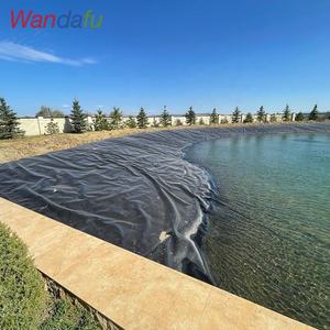 Revêtement de barrage pour l'aquaculture Revêtement texturé extérieur en polyéthylène PE-BD PE-HD Géomembrane pour décharge Revêtement d'étang à poissons <span class=keywords><strong>1mm</strong></span> - Product Image 5