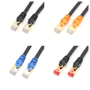 Câble <span class=keywords><strong>Ethernet</strong></span> extérieur plat triple blindage haute résistance 30 pieds, câble de données SFTP résistant aux UV/à l'eau, rallonge de câble LAN Cat7 pour la mise en réseau - Product Image 4