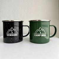 Mug en métal émaillé OEM, approuvé par l'UE, tasse pour adultes avec logo personnalisé pour cadeaux d'entreprise et utilisation en camping