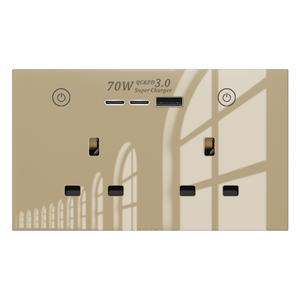 Enchufe Inteligente WiFi Tuya para Reino Unido, Doble Tomacorriente con Carga Rápida USB A+C de 70W, Cargador PD Tipo 3.0 Universal de 147mm, Enchufe Inteligente para el Hogar - Product Image 3