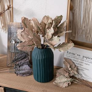 Bouquet de fleurs artificielles CallaFloral, couleur café beige, tissu tissé, décoration de mariage et de la maison - Product Image 1