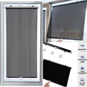 2024 portatile avvolgibile <span class=keywords><strong>parasole</strong></span> tenda universale oscurante retrattile Anti oscuramento UV tenda per ufficio <span class=keywords><strong>auto</strong></span> - Product Image 3