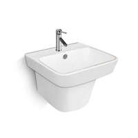 Cuvette de toilette économique bon marché avec évier suspendu au mur, lavabo, éviers de toilette et toilettes en céramique deux pièces s piège