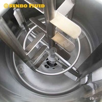Cuve mélangeuse industrielle à double enveloppe en acier inoxydable SS304 pour mayonnaise, sauce arachide, confiture et ketchup