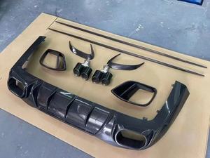 Spoiler avant style Babos, spoiler inférieur de pare-chocs arrière en fibre de carbone, embouts d'échappement, ailerons aérodynamiques pour Mercedes-Benz <span class=keywords><strong>AMG</strong></span> <span class=keywords><strong>GT</strong></span> <span class=keywords><strong>63</strong></span> - Product Image 3