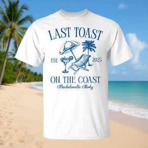 Camiseta para despedida de soltera Last Toast On The Coast 2025 - Product Image 3