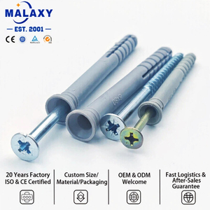 Tornillo de expansión de plástico de nylon con cabeza avellanada autorroscante para hormigón, suministro directo de fábrica Malaxy - Product Image 3