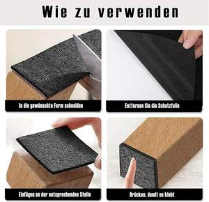 Rollo de <span class=keywords><strong>Fieltro</strong></span> Autoadhesivo, Cinta de <span class=keywords><strong>Fieltro</strong></span> de Poliéster para Protección de Muebles, Antideslizante - Product Image 6