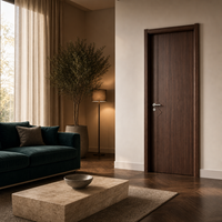 Porte en bois MDF mélaminé pour intérieur de villa, design de panneau personnalisé pour chambre, couloir, projets de rénovation de maison, taille personnalisable