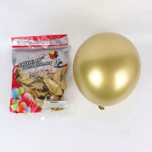 Ballons en latex métalliques chromés épais de 12 pouces pour décorations de fête d'anniversaire en intérieur pour Pâques - Product Image 1