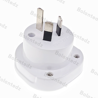 Adaptateur de voyage avec approbation SAA, Royaume-Uni, États-Unis vers Australie (AU), 10A, conducteur en cuivre, 230V, prise PC, Royaume-Uni, prise personnalisable