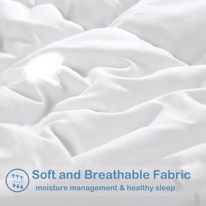 Hiện đại tất cả các mùa Nữ Hoàng mềm Quilted xuống <span class=keywords><strong>Comforter</strong></span> 100% polyester bedding Set với góc tabs cho nhà hoặc khách sạn sử dụng - Product Image 4