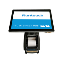 Terminal POS IoT con Windows 10 para quiosco de escritorio, impresora de 80mm, NFC, lector de código de barras, terminal de pago