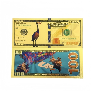 Nouveauté 2026 : 4 modèles de billets de banque animés plaqués or 24 carats pour collection - Product Image 2