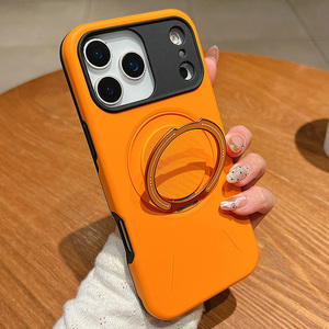 MOQ 500 resistente 360 °   Funda para teléfono con soporte giratorio para Apple <span class=keywords><strong>iPhone</strong></span> 18 17 16 15 Plus, funda magnética con anillo magnético. - Product Image 6