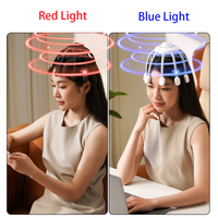 Masseur Électrique de Tête Octopus HEZHENG HZ-Relax-2 2026 Bien-être Anti-Chute de Cheveux Croissance Capillaire TMS Vibration Lumières Rouge et Bleue