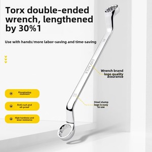 Có thể điều chỉnh đôi đầu mận Hoa Cờ lê dài đôi vòng spanners thả giả mạo chrome vanadi thép số liệu đo lường - Product Image 3