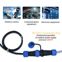 YXY SP13 IP68 2 3 4 5 broches connecteur étanche Weipu industriel étanche électrique prise en plastique connecteur fileté