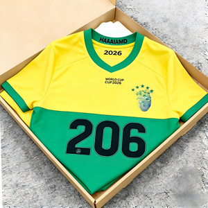 Maillot de football version thaïlandaise en gros Coupe du Monde 2026 Personnalisé Club Équipe Nationale du Brésil Maillot de football DIY Tailles S-5XL - Product Image 1