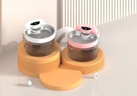 Fontaine à eau automatique pour animaux de compagnie 2L, abreuvoir pour animaux de compagnie, bol à boire en plastique d'intérieur pour chiens/chats (moteur brossé)