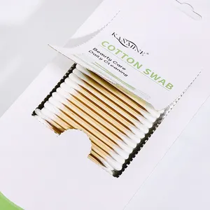 100% Natural And Environmentally Friendly Cotton Swab Biodegradable Bamboo Q Tips Original Cotton Swabs 500 Count