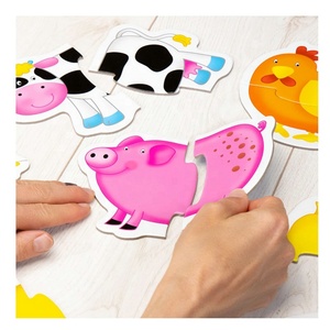 Divertenti, Educativi e Colorati <span class=keywords><strong>Puzzle</strong></span> per la Prima Infanzia - Set di 6 <span class=keywords><strong>Puzzle</strong></span> a Due Pezzi per Neonati - Product Image 4